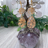 Gold Flake Tear Drop Resin Earrings (1) Gold Flake Jewellery nz