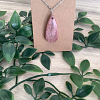 Brown Resin Teardrop Pendant (4)