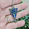 rushed glass triangle pendant (1)