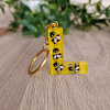 Bee Yellow Resin Key Chain