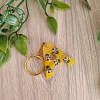 Bee Yellow Resin Key Chain