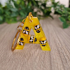 Bee Yellow Resin Key Chain
