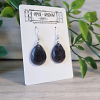 Unique Galaxy Glitter Tear Drop Gem Resin Dangle Earrings – artisan resin jewelry piece