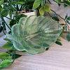Decorative Green Sliver Glitter Leaf Resin Trinket Tray – decorative resin catch-all tray