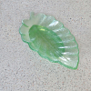 Decorative Green Sliver Glitter Leaf Resin Trinket Tray – decorative resin catch-all tray
