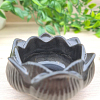 Elegant Black Gold Glitter Lotus Resin Trinket Potpourri Resin Candle Tray – resin trinket tray