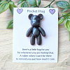 Fine Blue Glitter Resin Bear Pocket Hug (1)