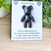 Fine Blue Glitter Resin Bear Pocket Hug (2)