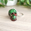 Red Green Glitter Christmas Resin Key Chain Key Ring New Zealand (1)