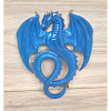 Blue Resin Dragon Wall Art New Zealand