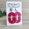 Pink Melon Dangle Stud Earrings Handmade Jewellery New Zealand