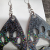 Cat Dog Large Paw Print Dangle Earrings Handmade Jewellery New Zealand