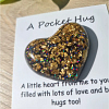 Gold Flake Black Sparkle Glitter Pocket Hug Handmade Jewellery NZ (4)
