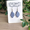 Irregular Glitter Galaxy Dangle Earrings Handmade Jewellery NZ