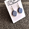 Irregular Glitter Galaxy Dangle Earrings Handmade Jewellery NZ