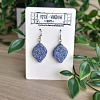 Irregular Glitter Galaxy Dangle Earrings Handmade Jewellery NZ