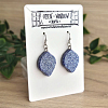Irregular Glitter Galaxy Dangle Earrings Handmade Jewellery NZ