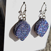 Irregular Glitter Galaxy Dangle Earrings Handmade Jewellery NZ