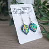 Irregular Sparkle Shimmer Glitter Dangle Earrings Handmade Resin Jewellery NZ