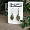 Irregular Sparkle Shimmer Glitter Dangle Earrings Handmade Resin Jewellery NZ