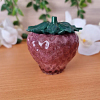 Pink Glitter Resin Strawberry (1)
