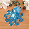 Blue Glow In The Dark Resin Octopus
