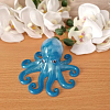 Blue Glow In The Dark Resin Octopus