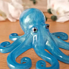 Blue Glow In The Dark Resin Octopus