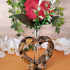 Earth Tone Stone Resin Heart Test Tube Flower Vase