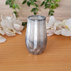 Silver Resin Grey Glitter Vase (2)