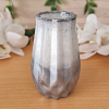 Silver Resin Grey Glitter Vase (2)