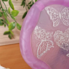 Elegant Large Pink Butterfly Resin Trinket Tray – resin trinket tray