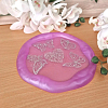 Elegant Large Pink Butterfly Resin Trinket Tray – resin trinket tray