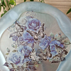 Large Light Blue Butterfly Flower Resin Trinket Tray (1)