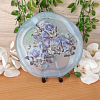 Large Light Blue Butterfly Flower Resin Trinket Tray (1)