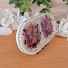 Elegant Flower, Butterfly White Resin Bead Oval Trinket Tray – resin trinket tray