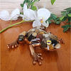 Earth Tone Pebble Bronze Resin Frog (1)