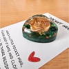 Comforting 3d Embellishment Resin Pocket Hug Heart Gold Large – cute handmade resin pocket hug