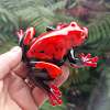 Red Black Resin Red Pebbles Resin Frog (6)
