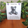 Silver Resin Bear Pocket Hug New Zealand