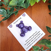 Purple Resin Bear Pocket Hug New Zealand