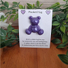 Purple Resin Bear Pocket Hug New Zealand