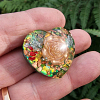 Comforting 3d Embellishment Resin Pocket Hug Heart Gold – cute handmade resin pocket hug