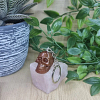 Bronze Resin Skull Keychain (2)