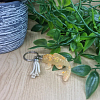 Light Yellow Tone Resin Koi Fish Keychain Keyring