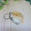 Light Yellow Tone Resin Koi Fish Keychain Keyring