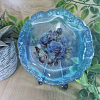 Stylish Large Holographic Blue Butterfly Resin Trinket Tray – elegant small resin tray