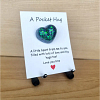 Handmade Blue Green Mermaid Glitter Resin Heart Pocket Heart – small comforting resin hug