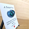 Handmade Blue Green Mermaid Glitter Resin Heart Pocket Heart – small comforting resin hug
