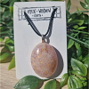 Faux Opal Pink Resin Necklace Pendant 2 (5)